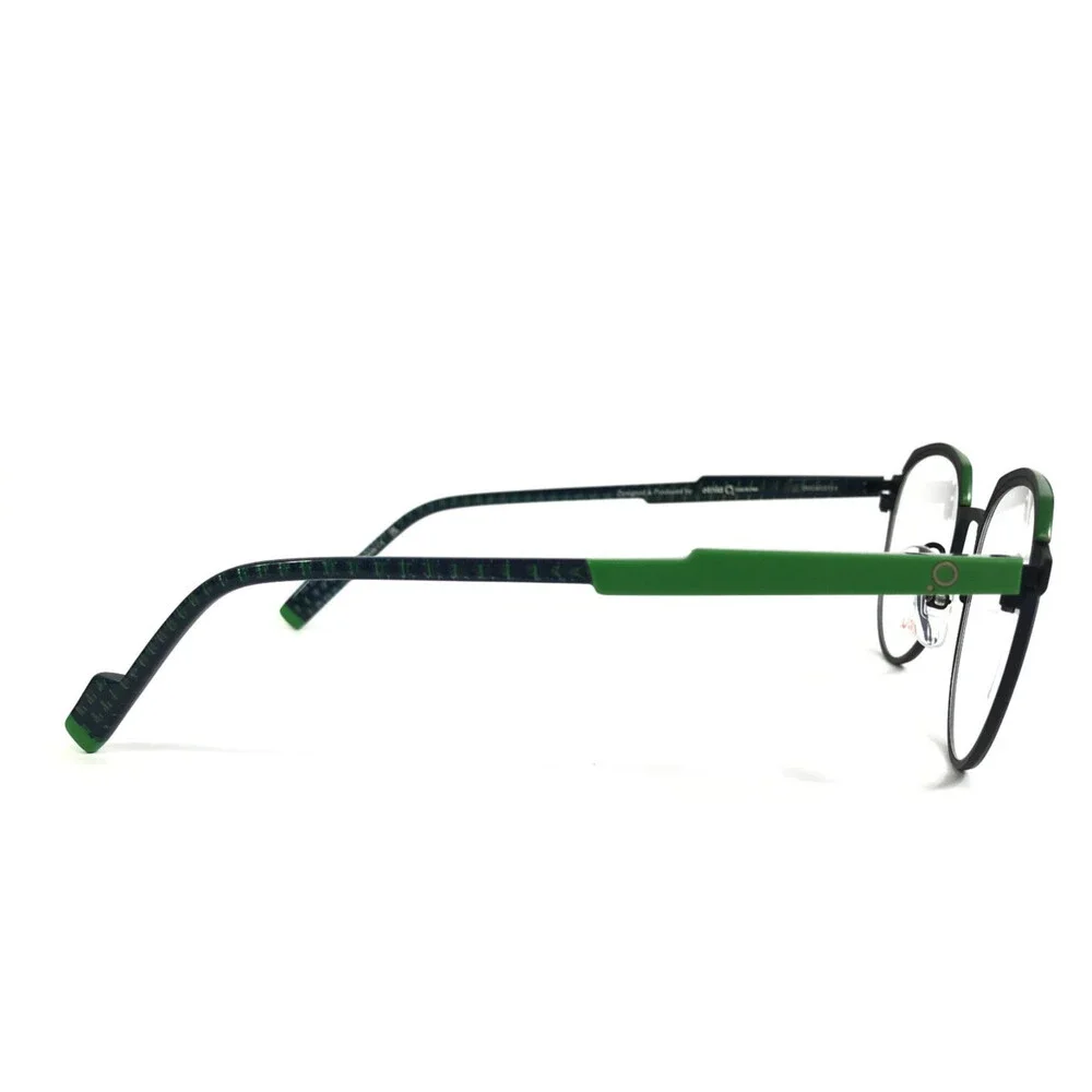 Etnia Barcelona Eyeglasses Frame MIKEL PTBL Petrol Blue Round Full Rim 50-19-145